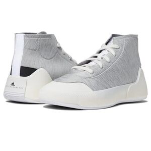 ADIDAS BY STELLA MCCARTNEY TREINO MID-CUT SHOES IN HEATHERED GREY WHITE SIZE 6.5
